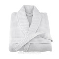 Factory White high quality SPA use poly/cotton waffle kimono bathrobe